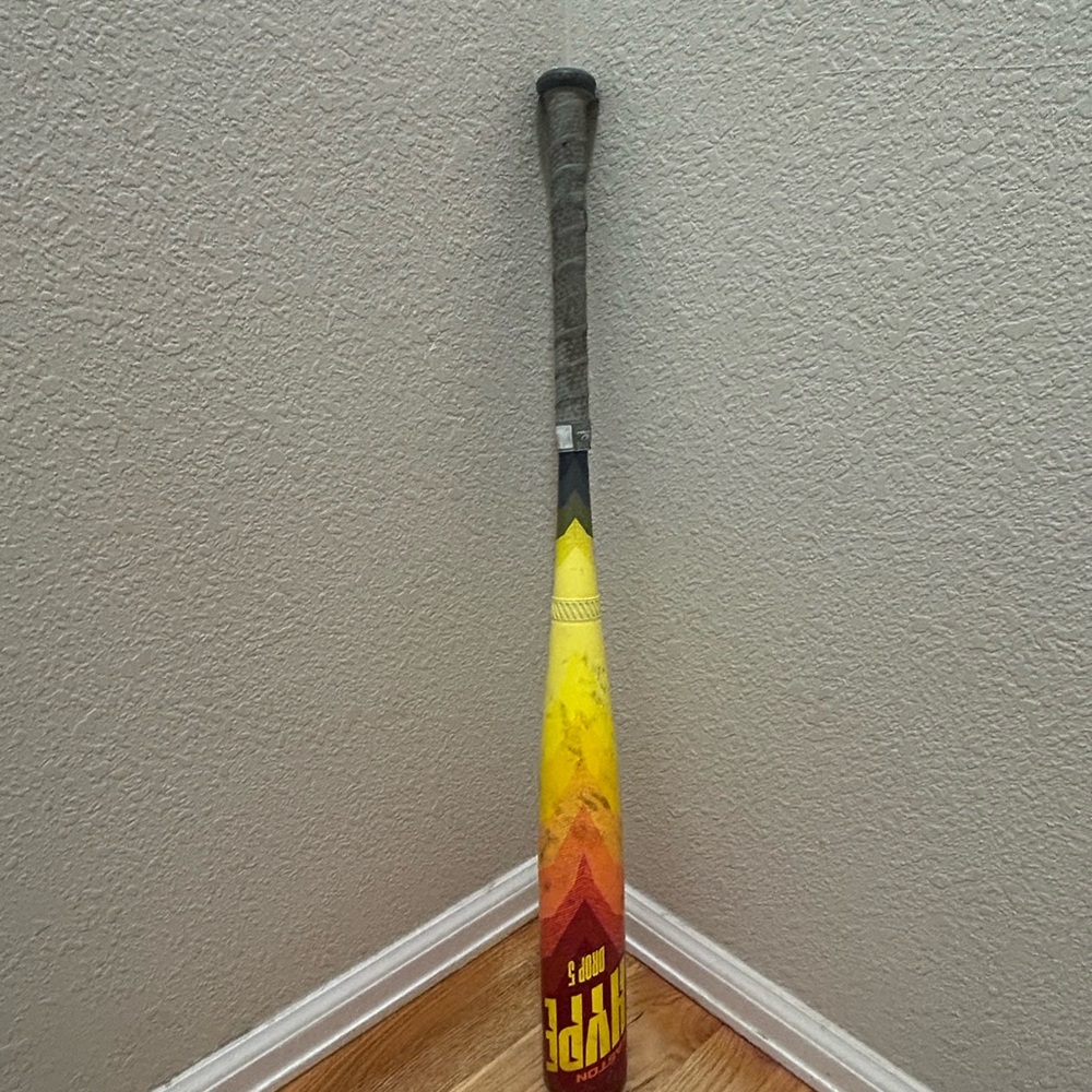 Vibrant Yellow and Red Baseball Bat